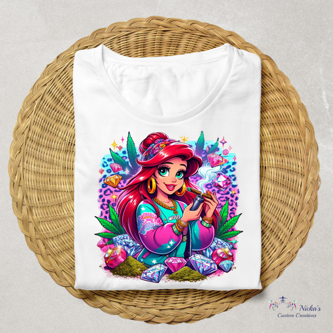 The Little Mer-Jane(Ariel Collection)- T-shirt