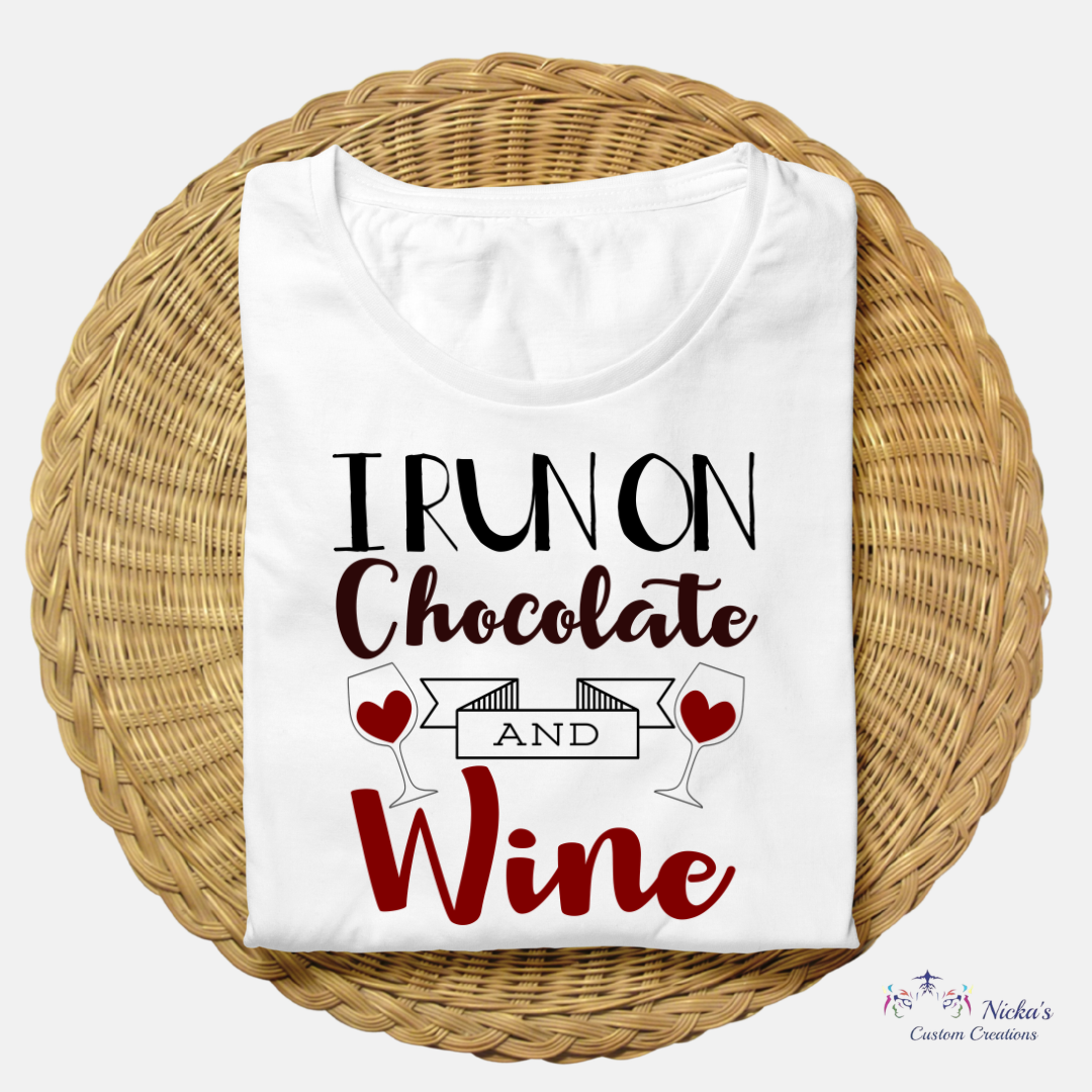 Chocolate & Wine- T-shirt