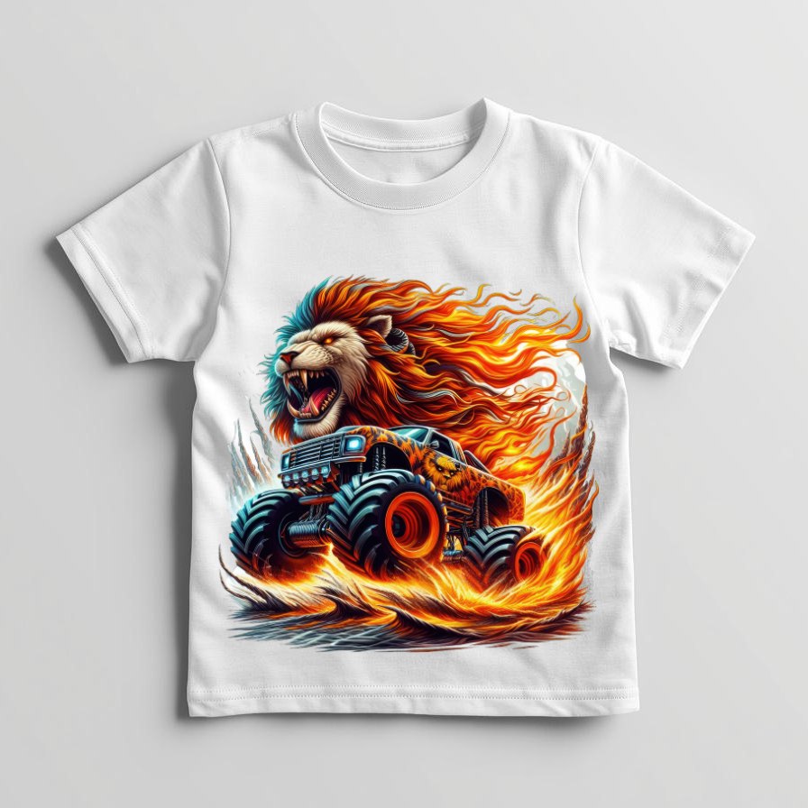 Lion Monster Truck- T-shirt