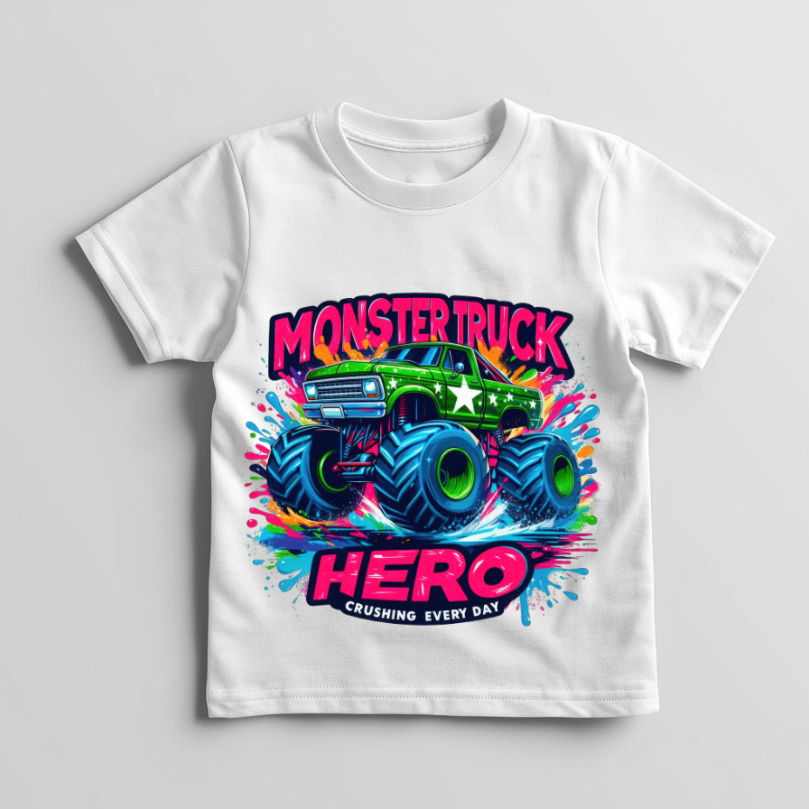 Monster Truck Hero- T-shirt