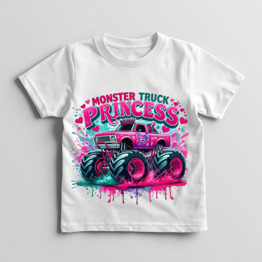 Monster Truck Princess- T-shirt