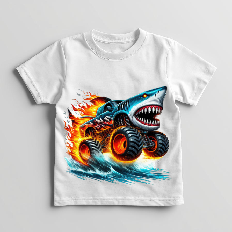 Megalodon Monster Truck- T-shirt