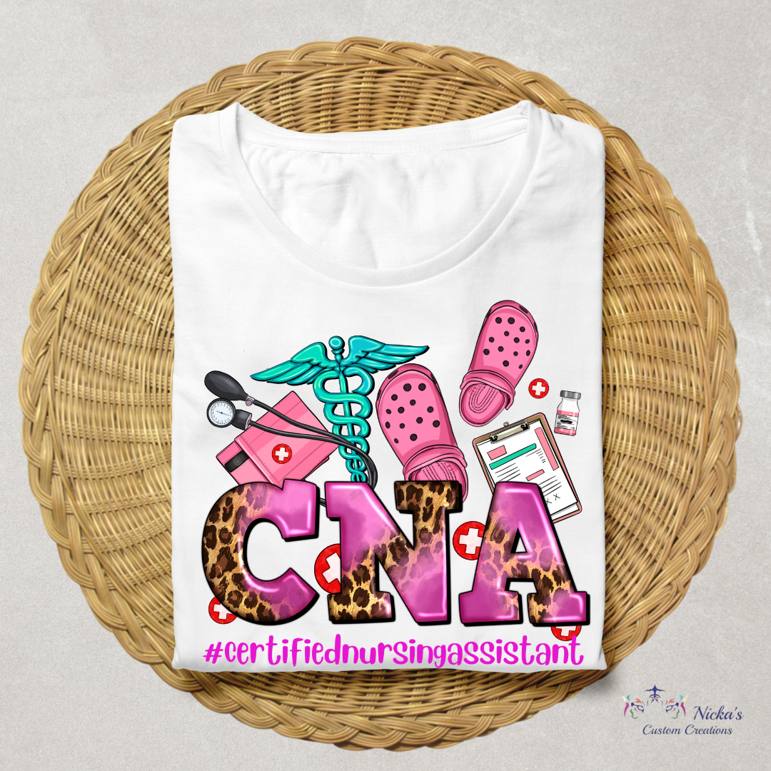 CNA Cheetah Print- T-shirt