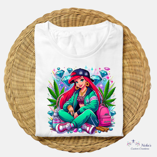 The Little Mer-Jane(Ariel Collection)- T-shirt