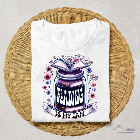 Reading is my Jam- T-shirt