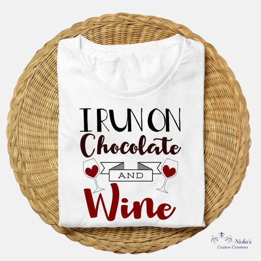 Chocolate & Wine- T-shirt