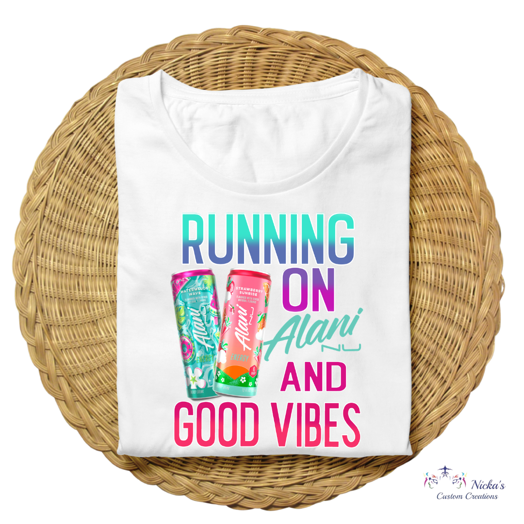 Running a Alani & Good Vibes- T-shirt