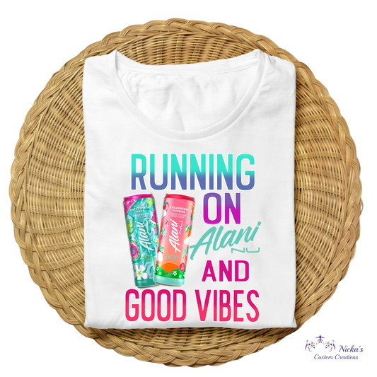 Running a Alani & Good Vibes- T-shirt