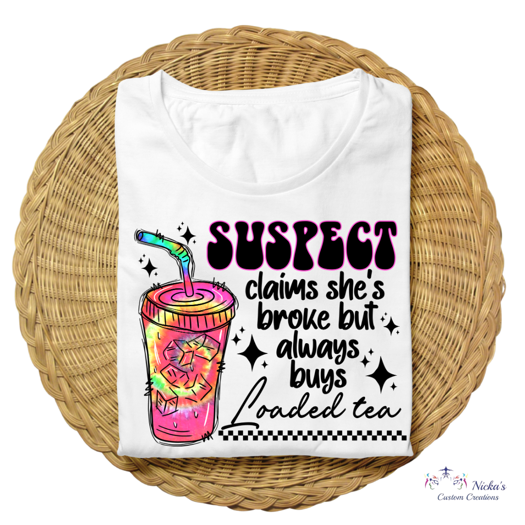 Loaded Tea Suspect- T-shirt