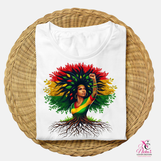 Freedom Blooms Within Her- T-shirt