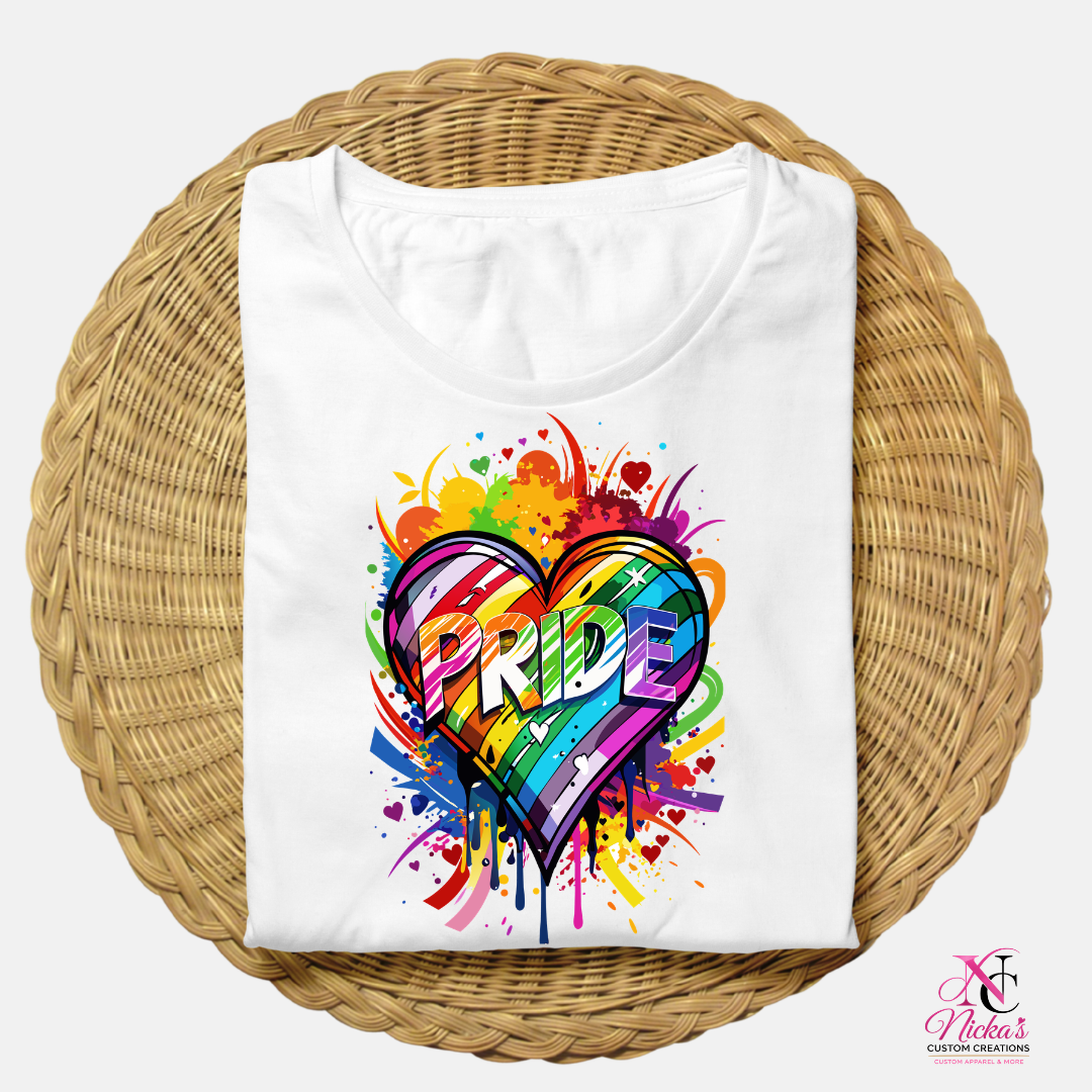 Pride Heart Rainbow- T-shirt