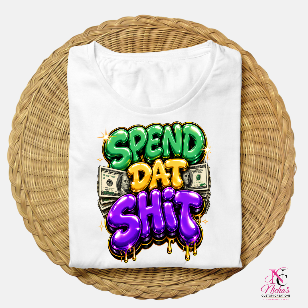 Spend Dat Sh*t Purple Money Graphic Tee 💜💵