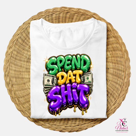 Spend Dat Sh*t Purple Money Graphic Tee 💜💵