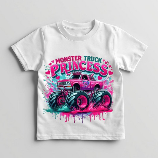 Monster Truck Princess- T-shirt