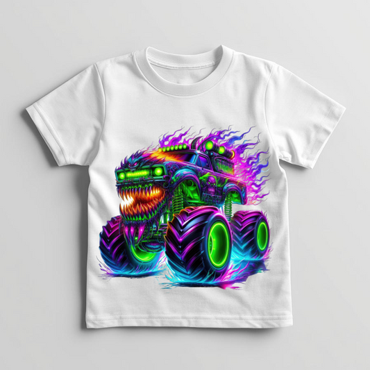 Neon Monster Truck Collection- T-shirt