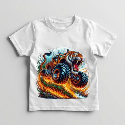 Tiger Monster Truck- T-shirt