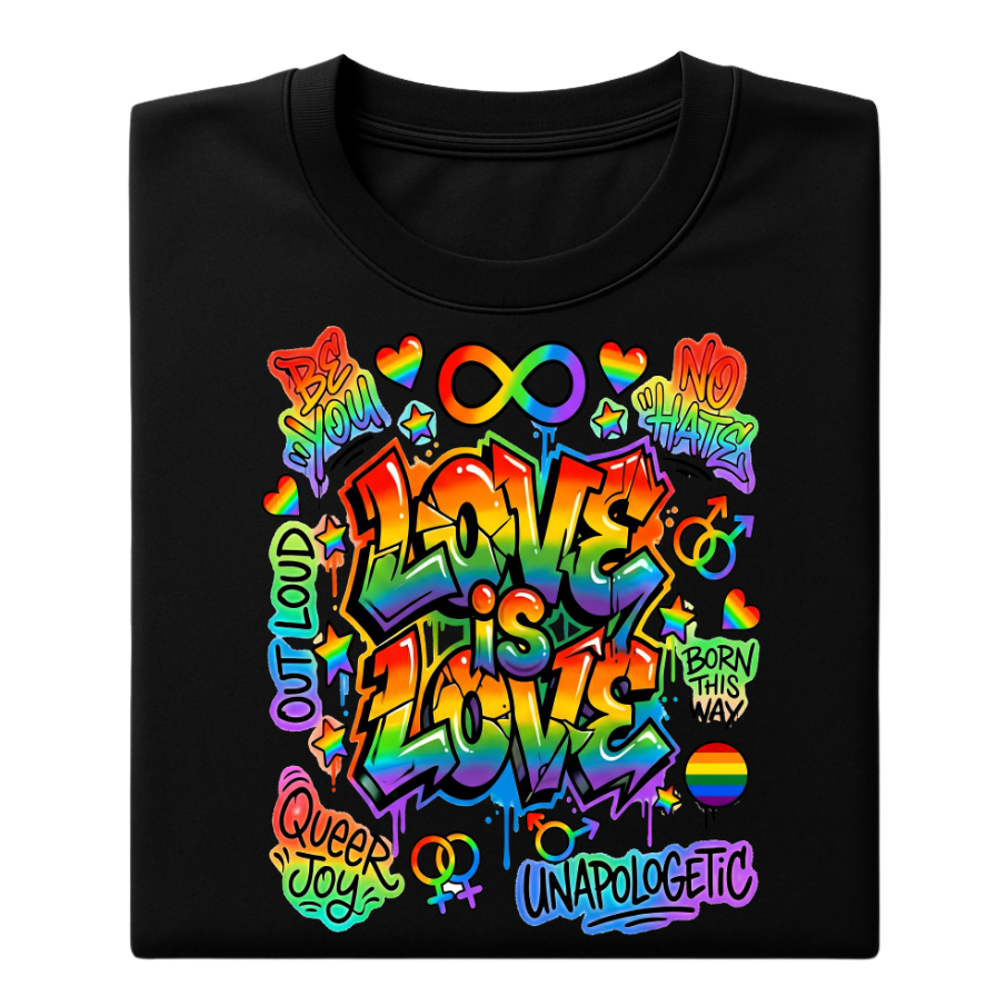 Love Is Love Rainbow Pride Tee