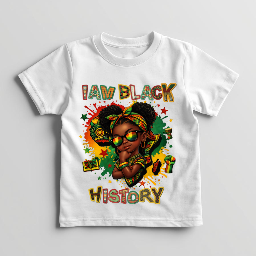 I AM BLACK HISTORY/Girl - T-shirt