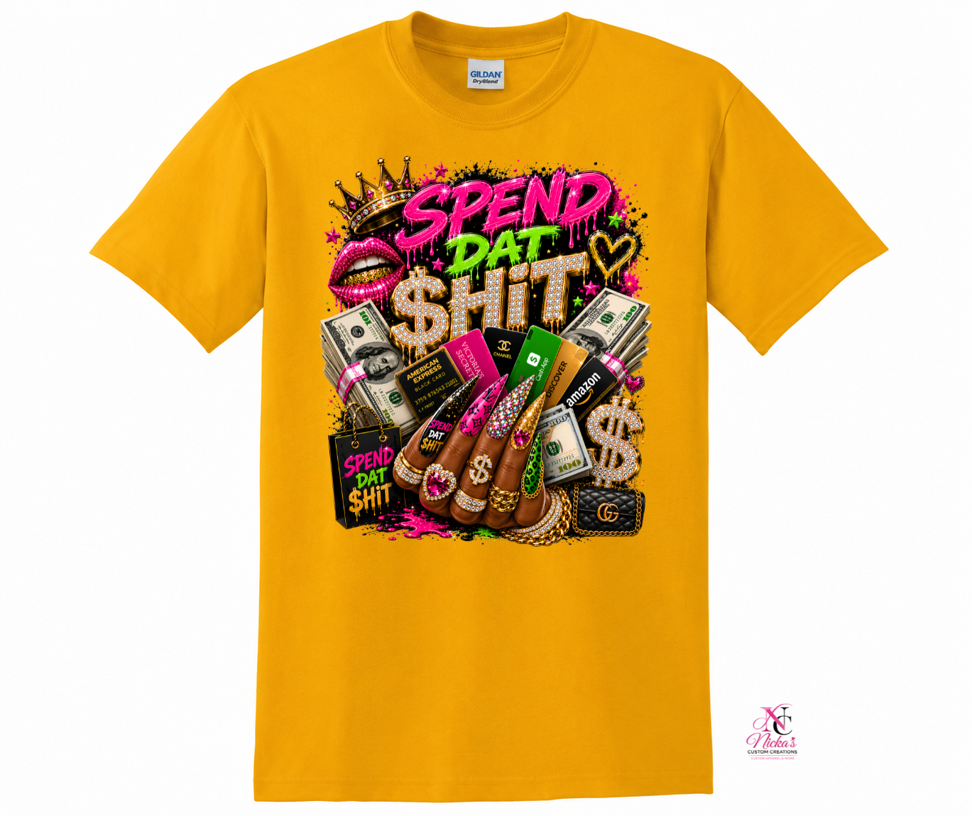 Spend Dat Sh*t Luxury Shopping Graphic Tee 💳🛍️
