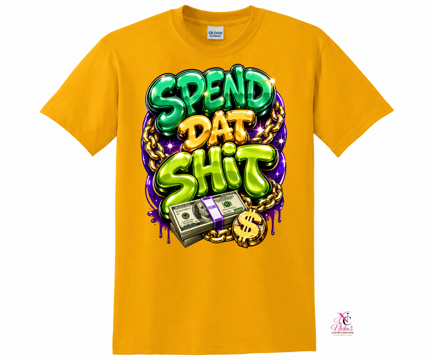 Spend Dat Sh*t Money Chain Graphic Tee 💰⛓️
