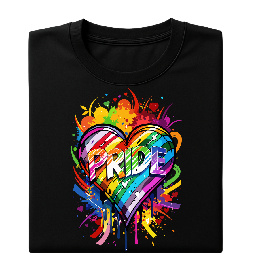 Pride Heart Rainbow- T-shirt